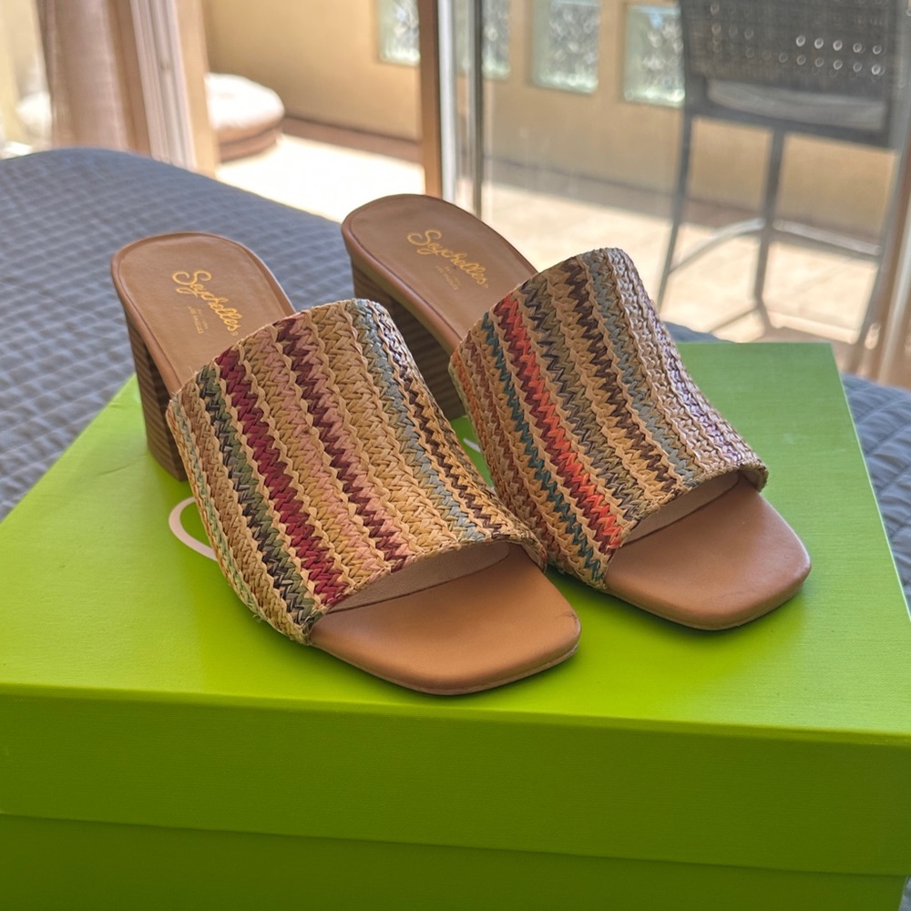 Seychelles Women's Colorful Woven Mules